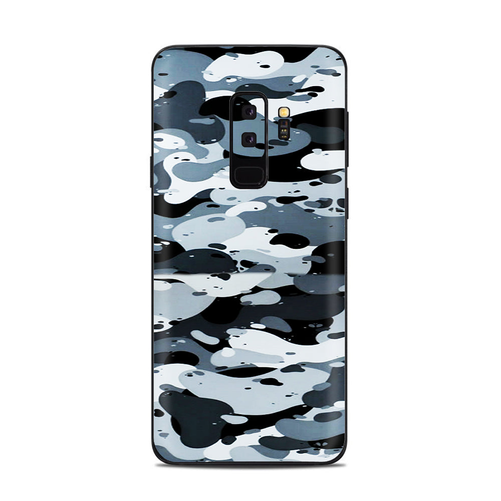  Grey Camouflage, Winter Camo Samsung Galaxy S9 Plus Skin