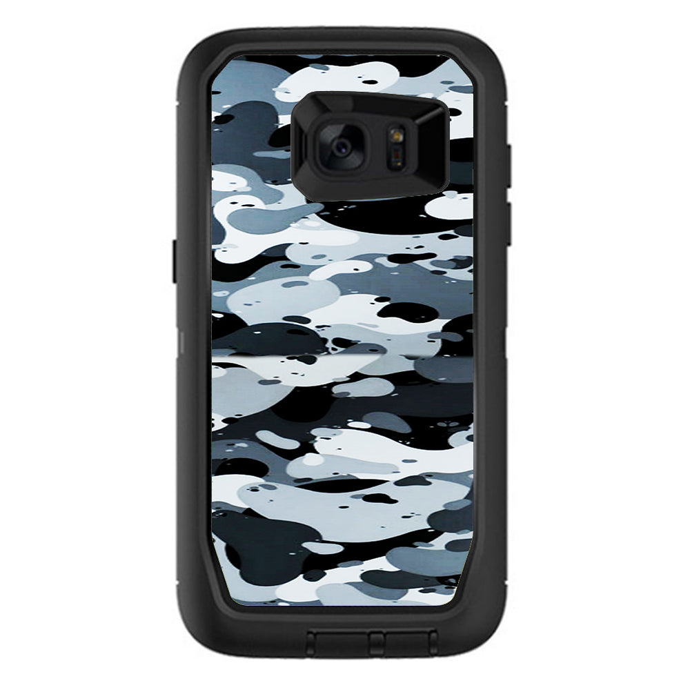  Grey Camouflage, Winter Camo Otterbox Defender Samsung Galaxy S7 Edge Skin