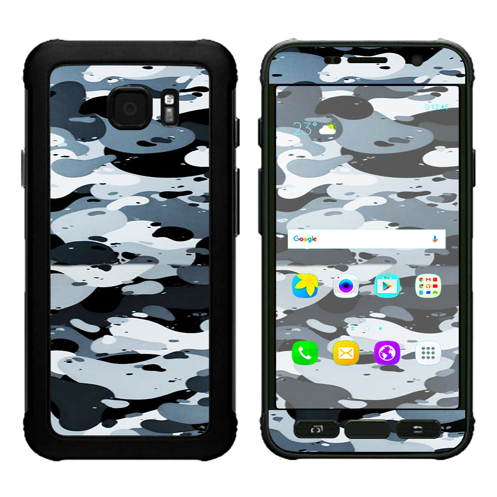 Grey Camouflage, Winter Camo Samsung Galaxy S7 Active Skin