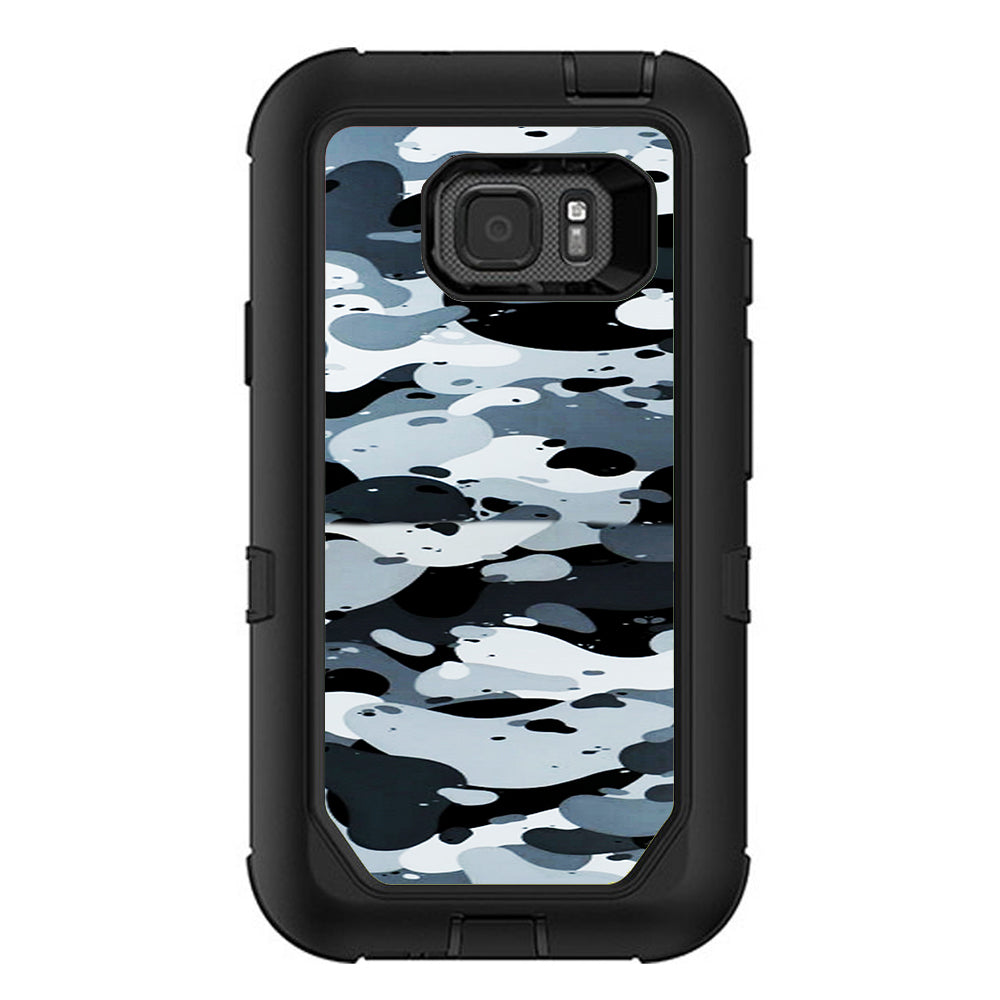  Grey Camouflage, Winter Camo Otterbox Defender Samsung Galaxy S7 Active Skin