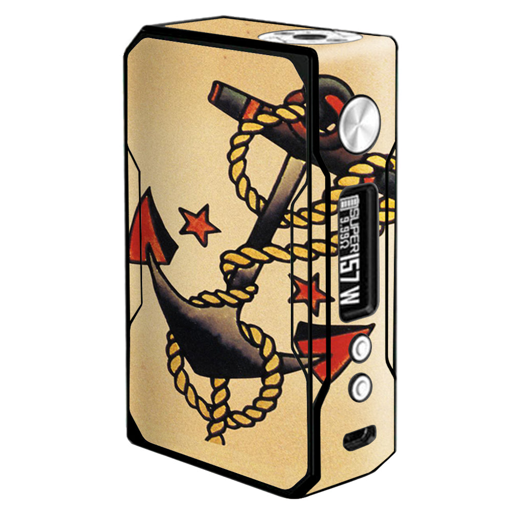 Tattoo Anchor, Traditional Art Voopoo Drag 157w Skin