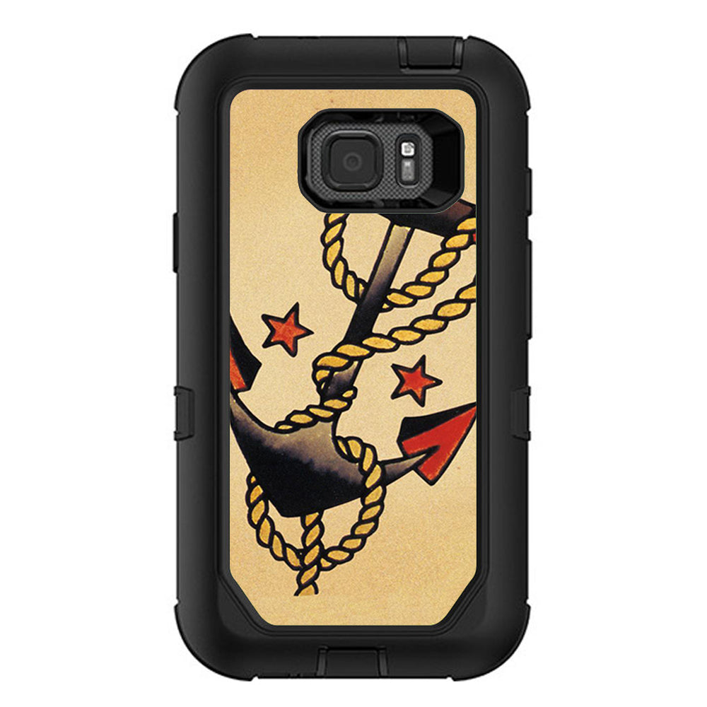  Tattoo Anchor, Traditional Art Otterbox Defender Samsung Galaxy S7 Active Skin