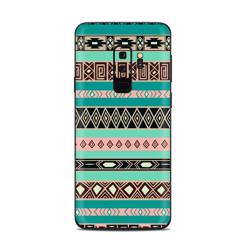  Aztec Turquoise Samsung Galaxy S9 Plus Skin