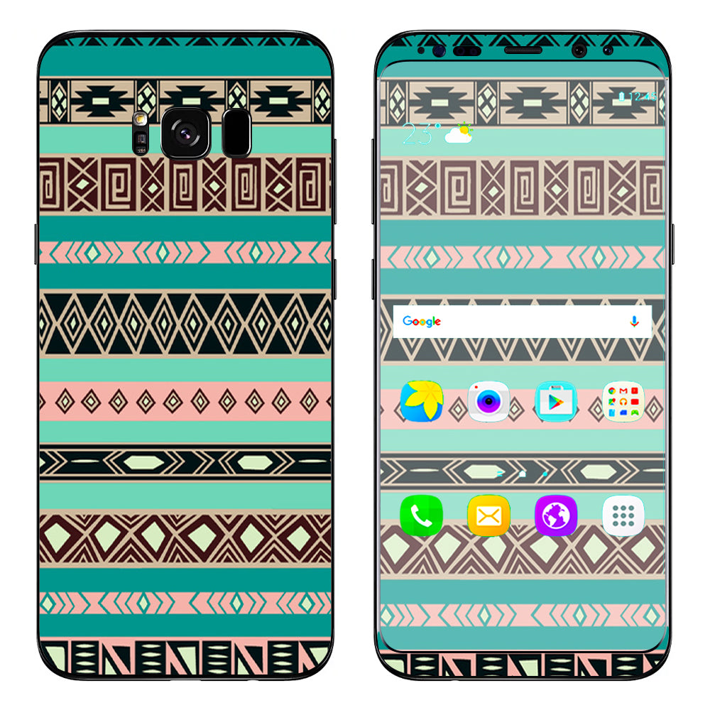 Aztec Turquoise Samsung Galaxy S8 Skin