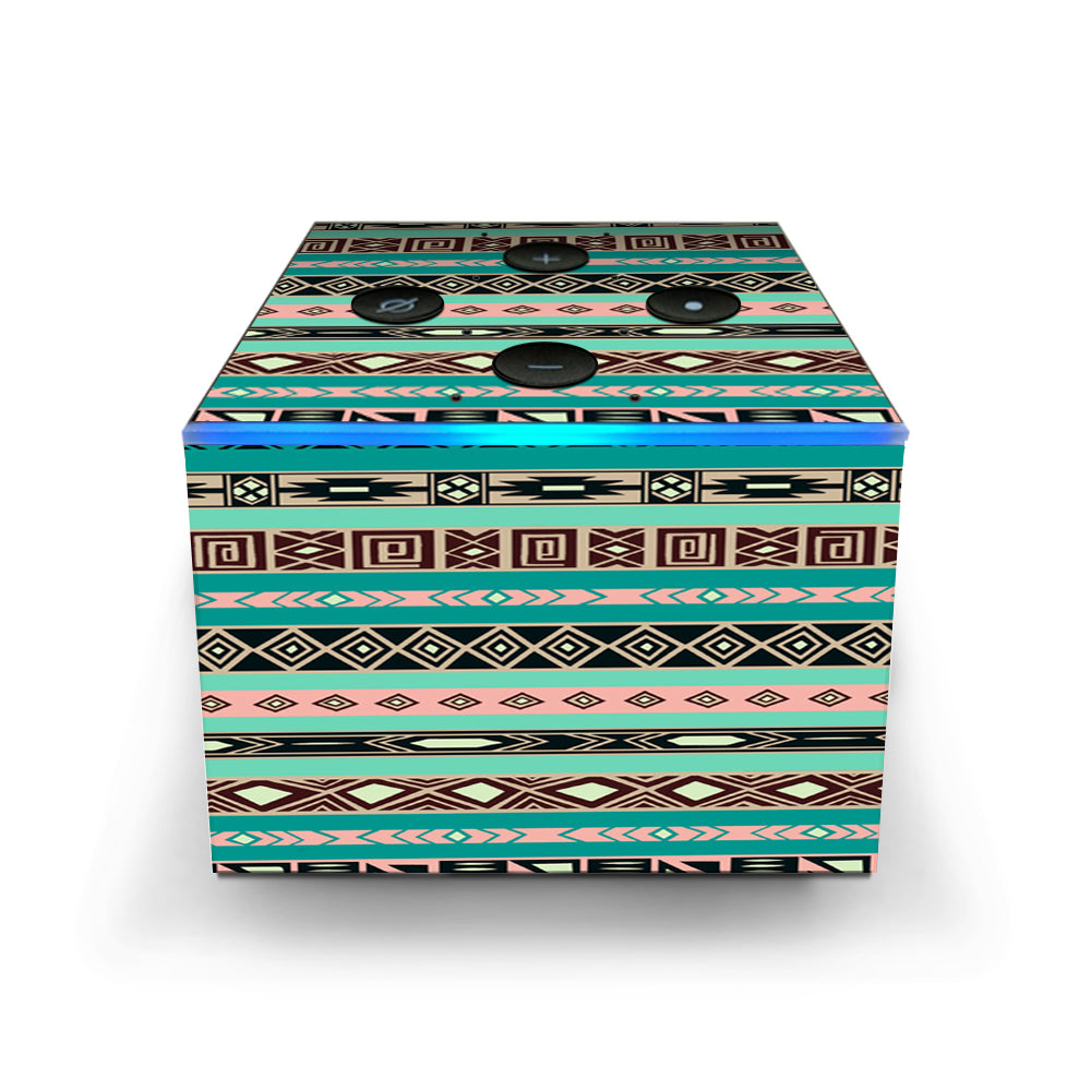  Aztec Turquoise Amazon Fire TV Cube Skin