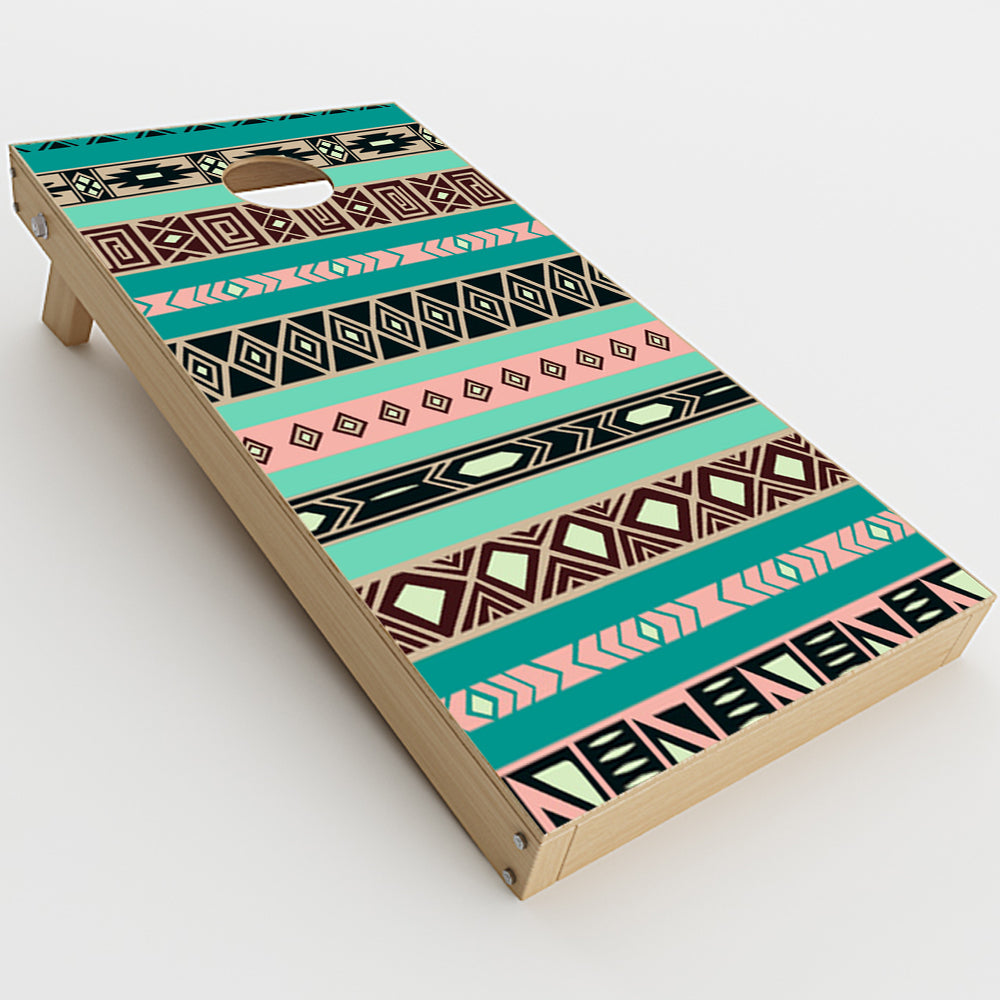  Aztec Turquoise Cornhole Game Boards  Skin