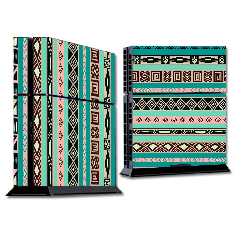  Aztec Turquoise Sony Playstation PS4 Skin