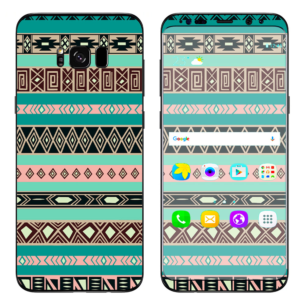  Aztec Turquoise Samsung Galaxy S8 Plus Skin
