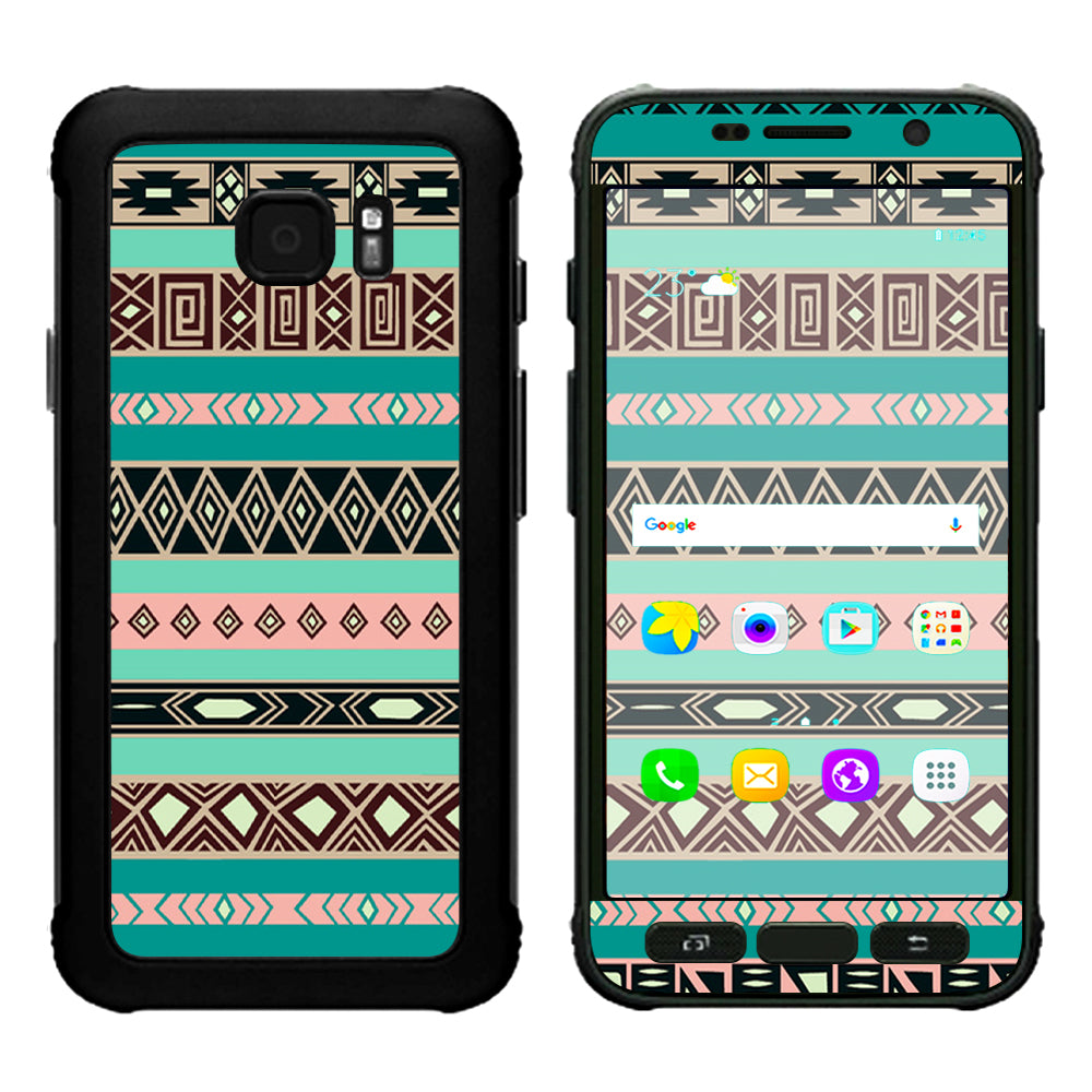  Aztec Turquoise Samsung Galaxy S7 Active Skin