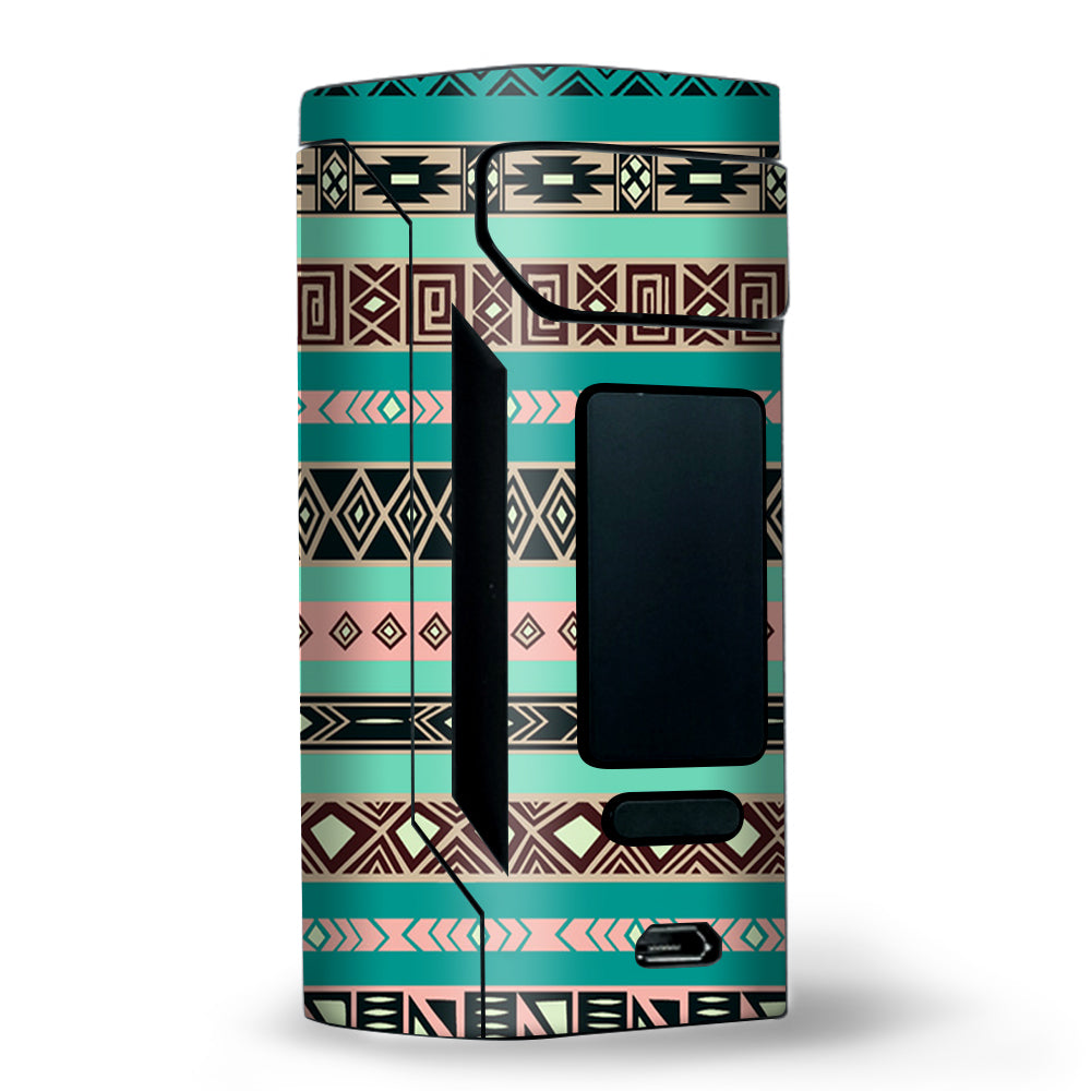  Aztec Turquoise Wismec RX2 20700 Skin