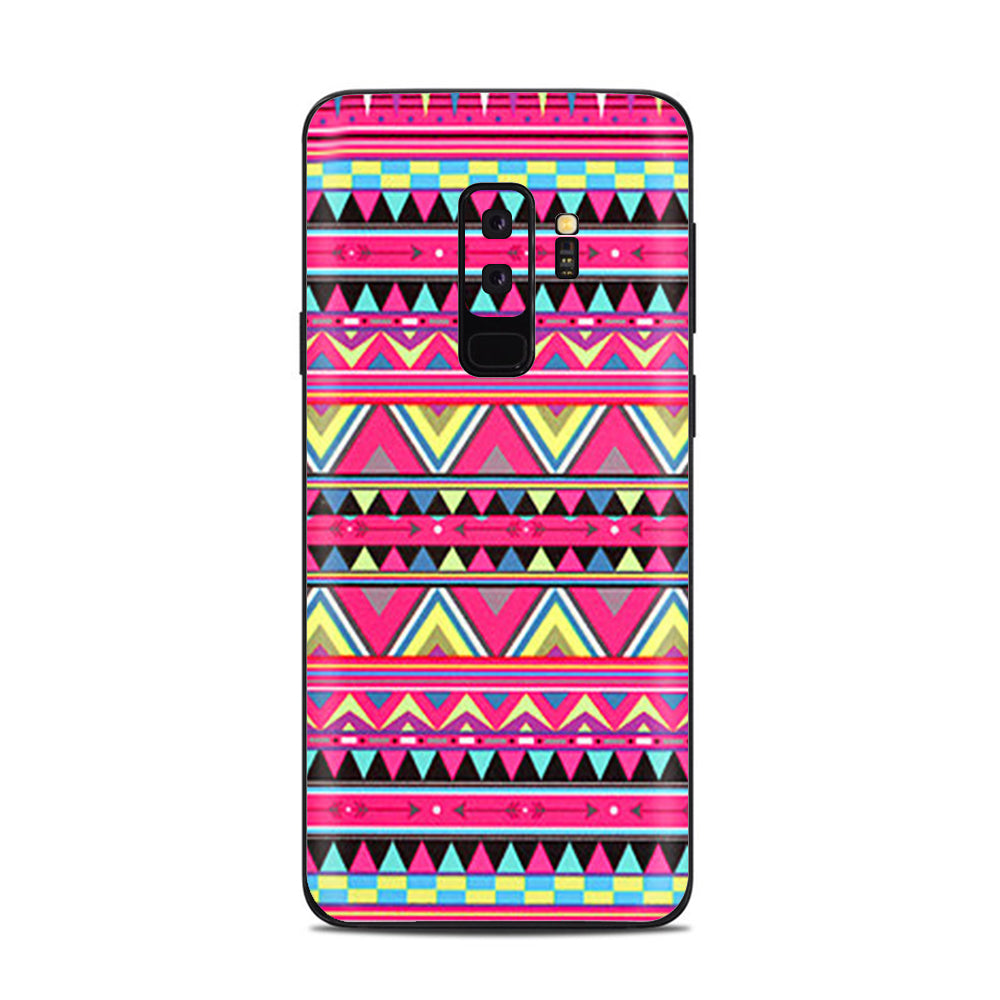  Aztec Pink Samsung Galaxy S9 Plus Skin