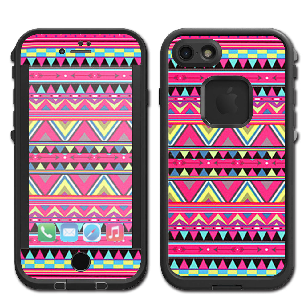  Aztec Pink Lifeproof Fre iPhone 7 or iPhone 8 Skin