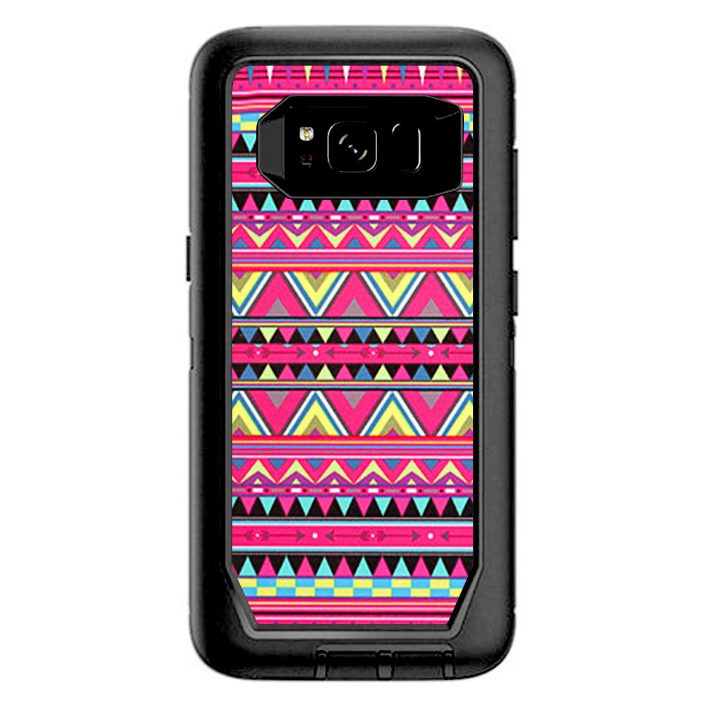  Aztec Pink Otterbox Defender Samsung Galaxy S8 Skin