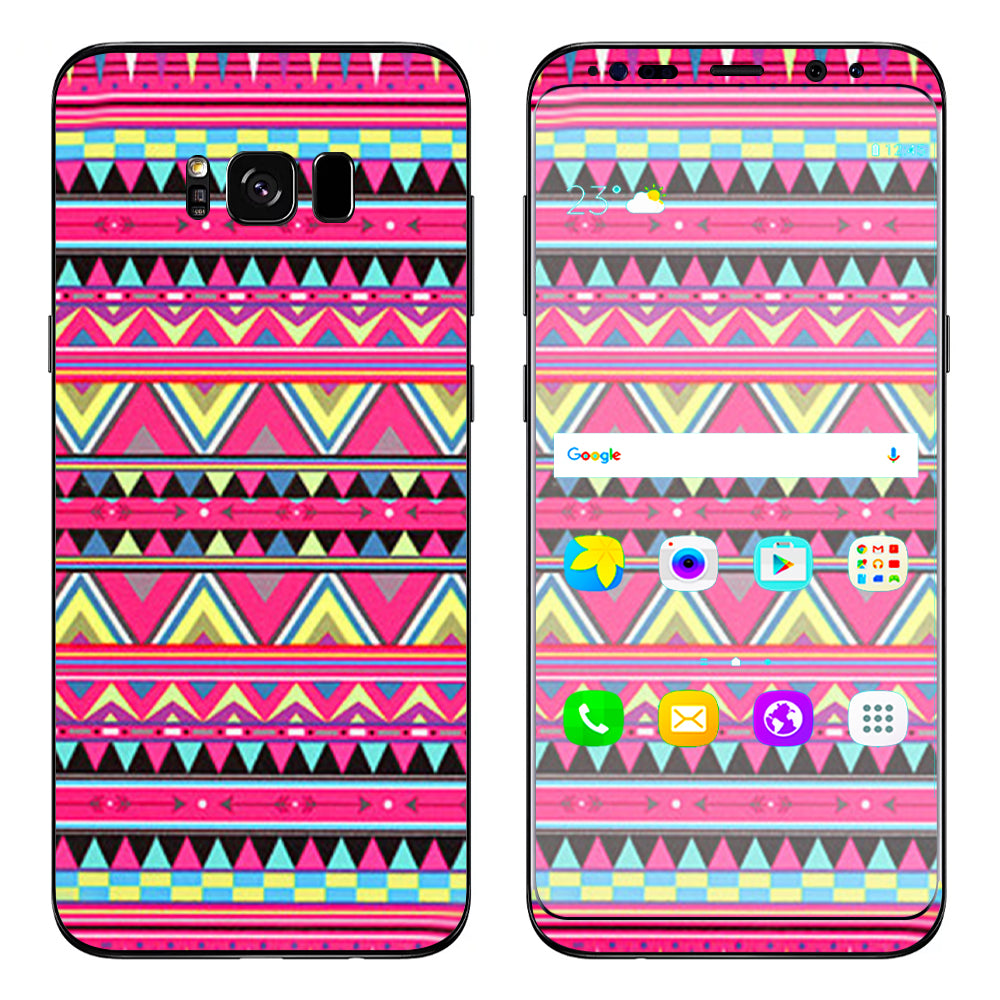  Aztec Pink Samsung Galaxy S8 Plus Skin