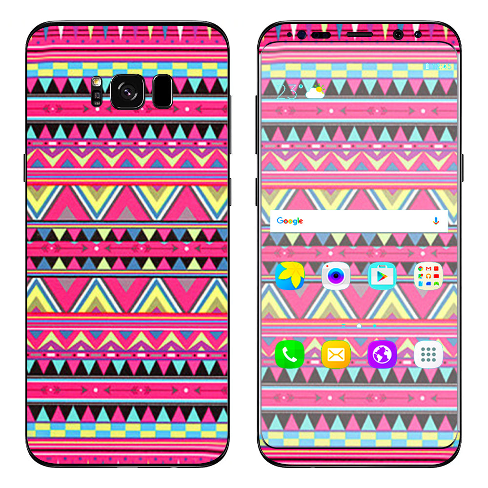  Aztec Pink Samsung Galaxy S8 Skin