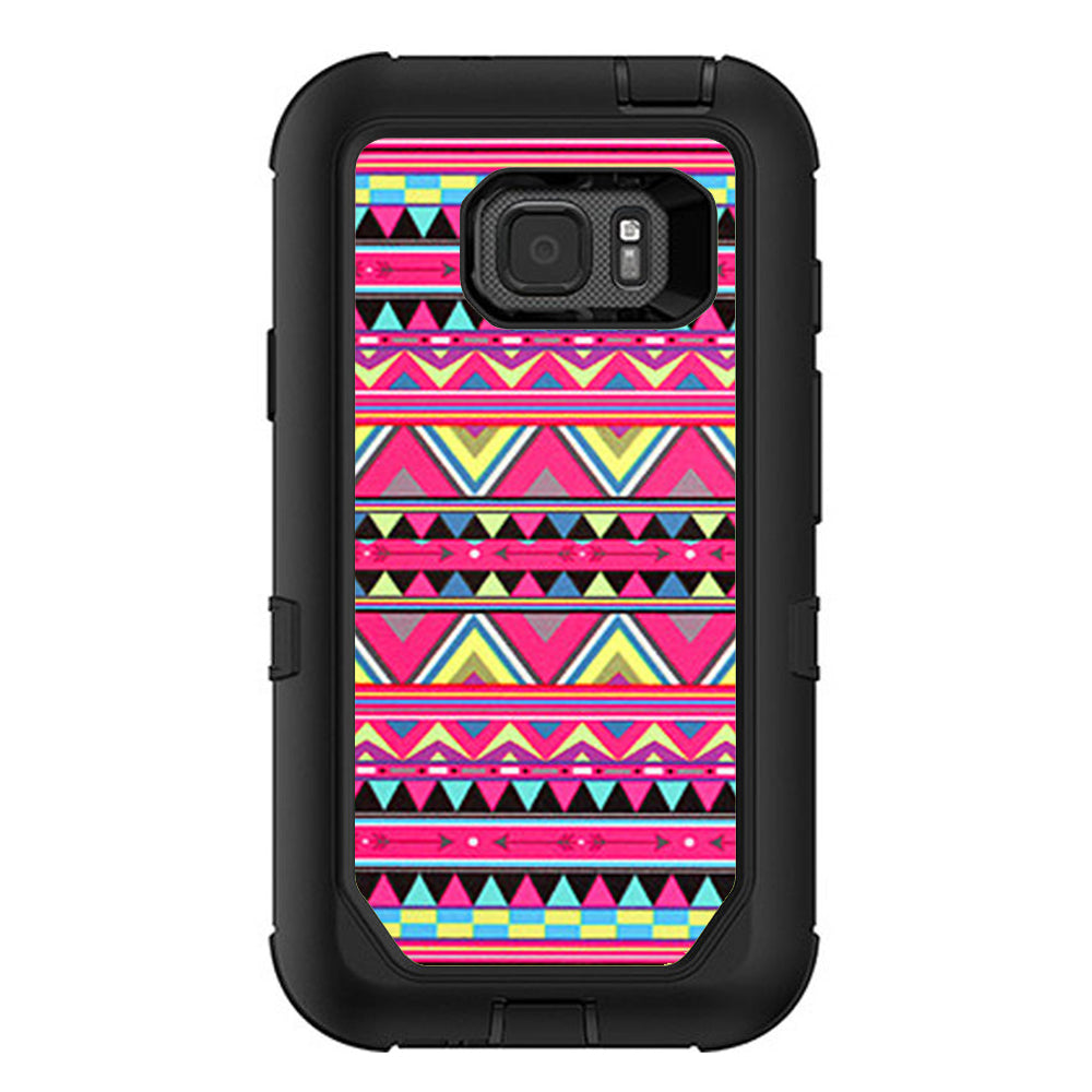  Aztec Pink Otterbox Defender Samsung Galaxy S7 Active Skin