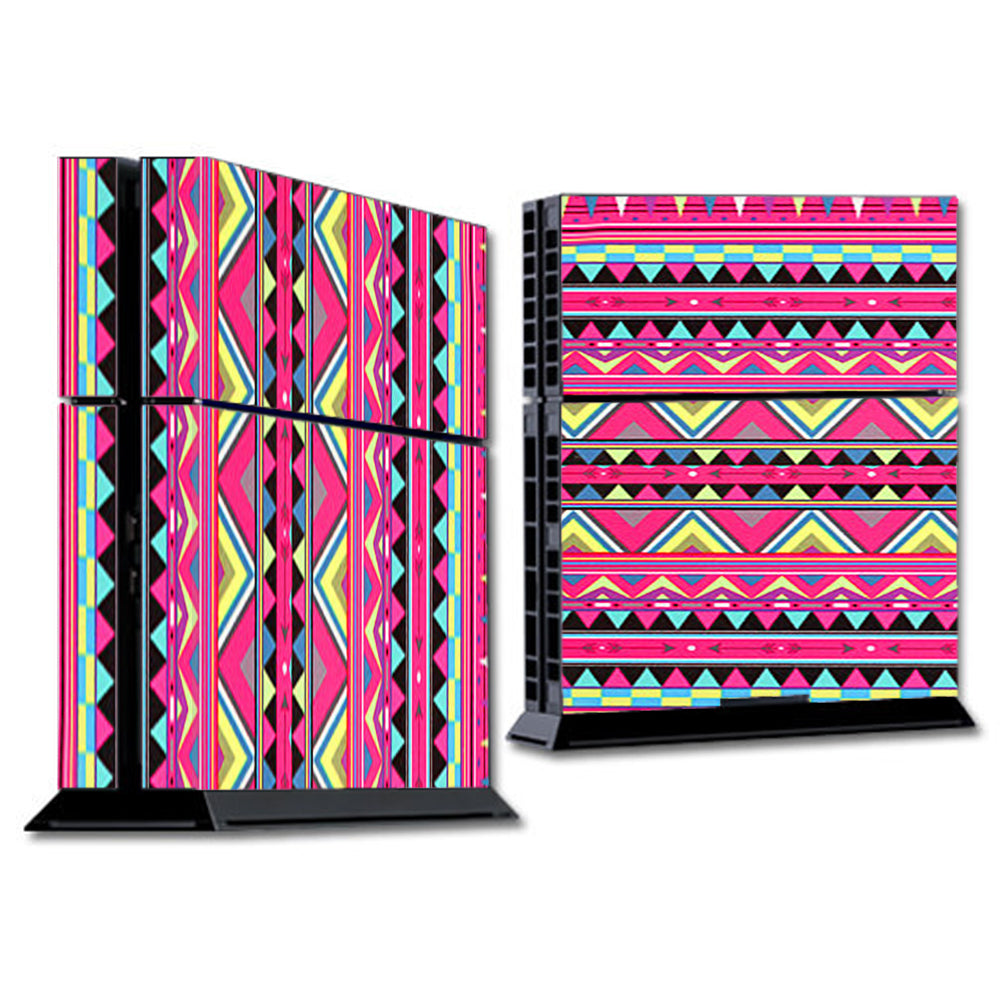  Aztec Pink Sony Playstation PS4 Skin