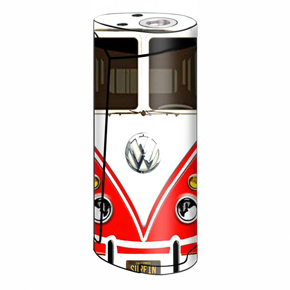  Vw Bus Red, Split Surfer Smok Priv V8 60w Skin