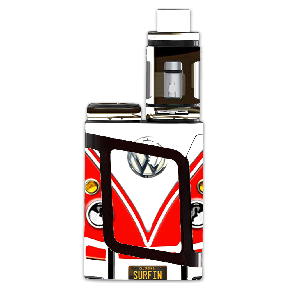  Vw Bus Red, Split Surfer Smok Alien AL85 Skin