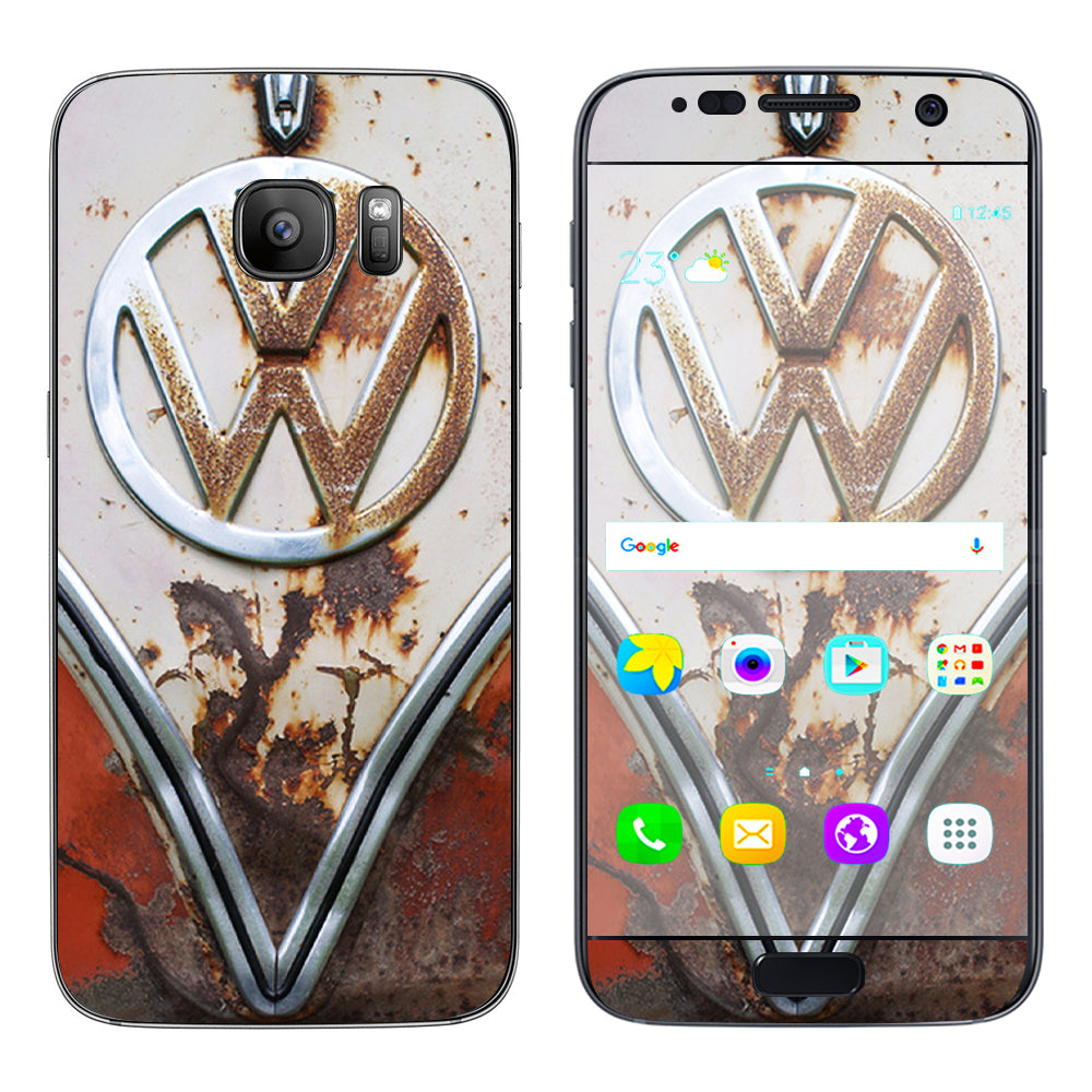  Vw Bus Rust, Split Window Van Samsung Galaxy S7 Skin