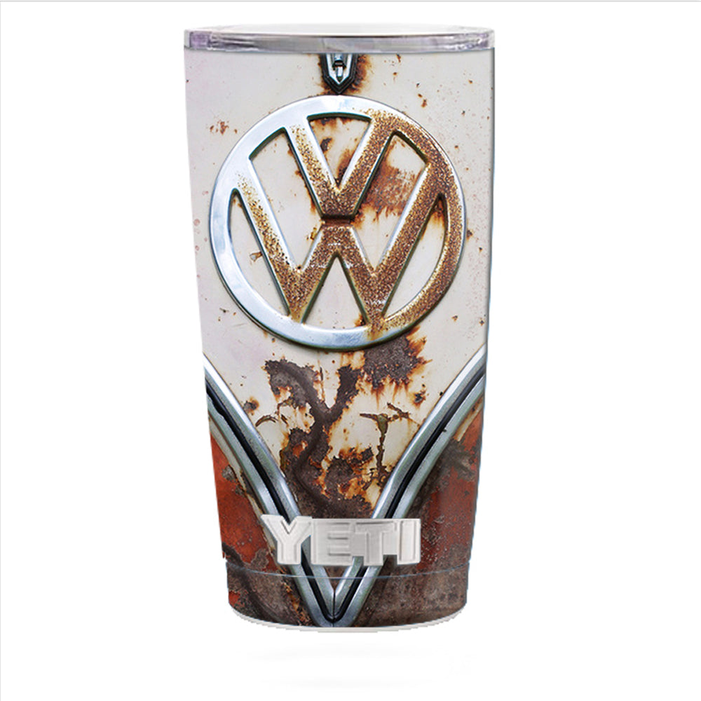  Vw Bus Rust, Split Window Van Yeti 20oz Rambler Tumbler Skin