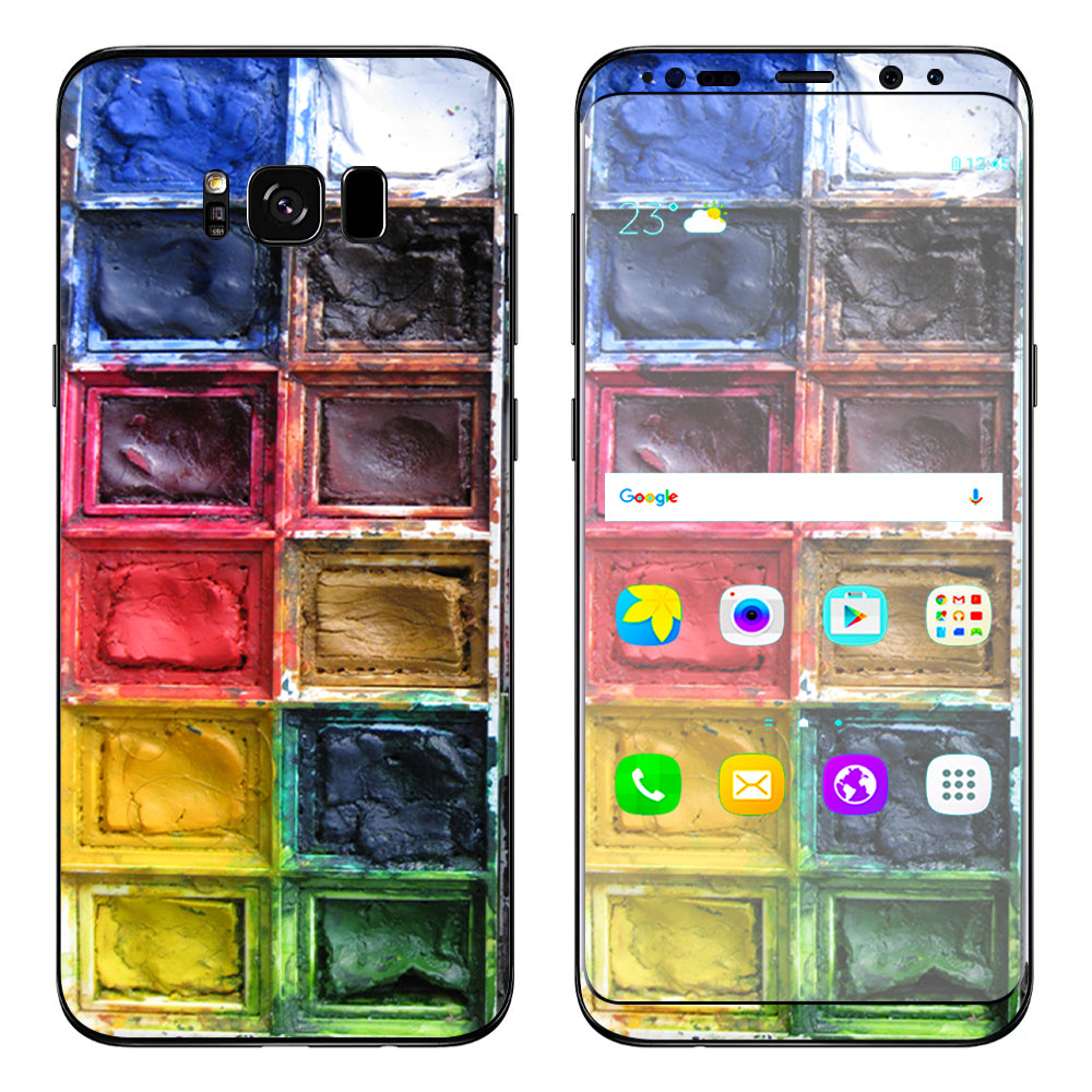  Watercolor Tray Artist Painter Samsung Galaxy S8 Plus Skin