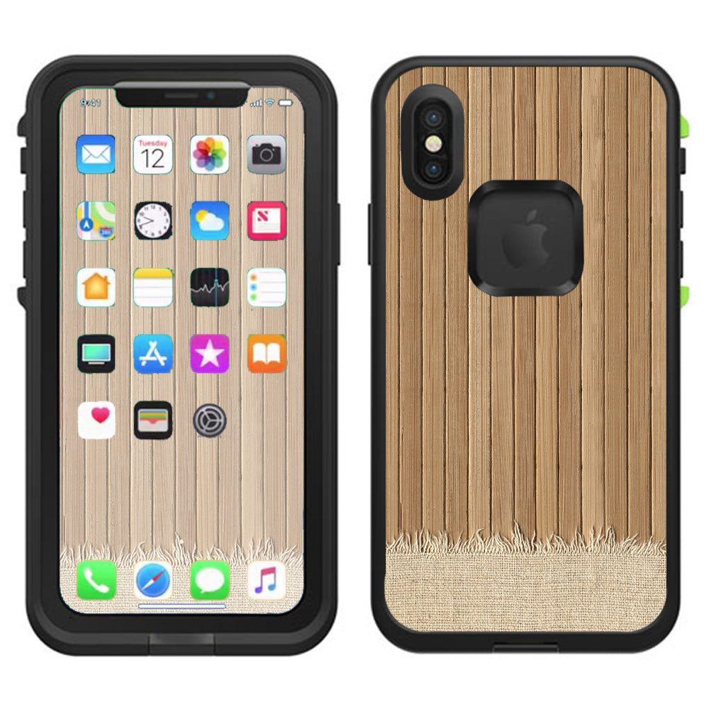  Wood Floor2 Lifeproof Fre Case iPhone X Skin