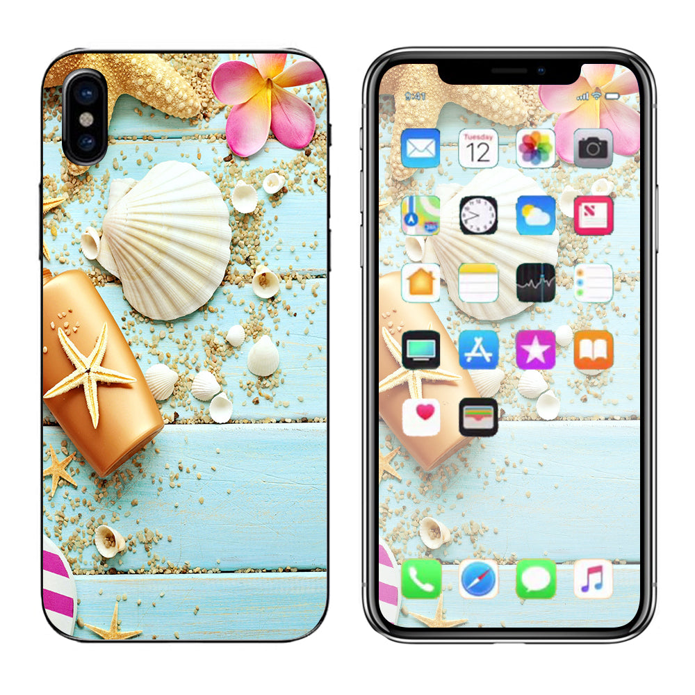  Seashell Apple iPhone X Skin