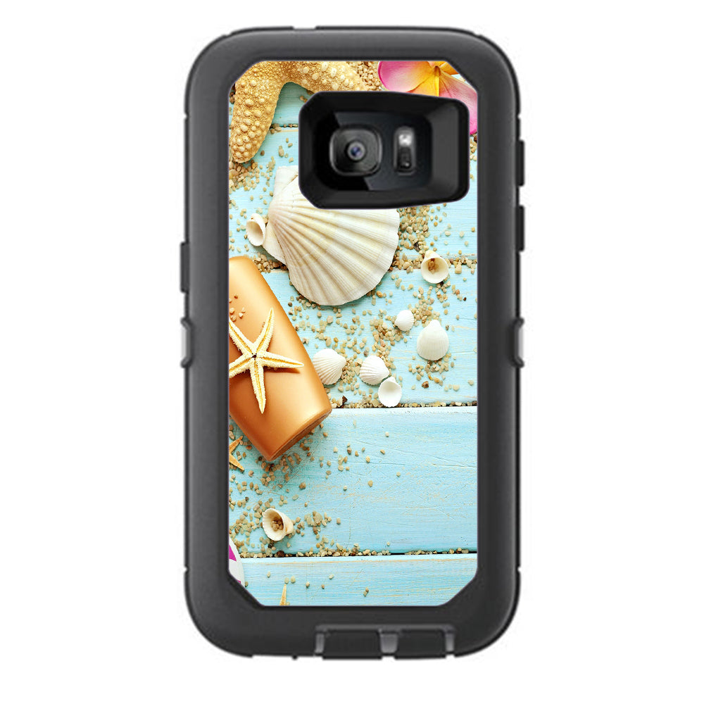  Seashell Otterbox Defender Samsung Galaxy S7 Skin