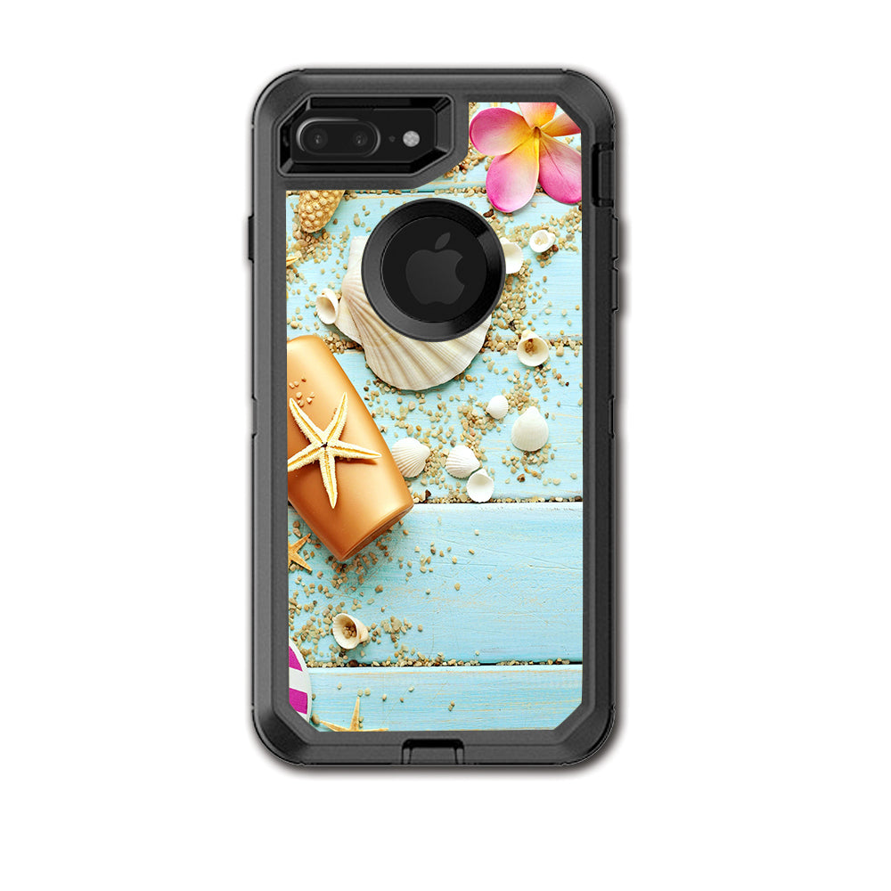  Seashell Otterbox Defender iPhone 7+ Plus or iPhone 8+ Plus Skin