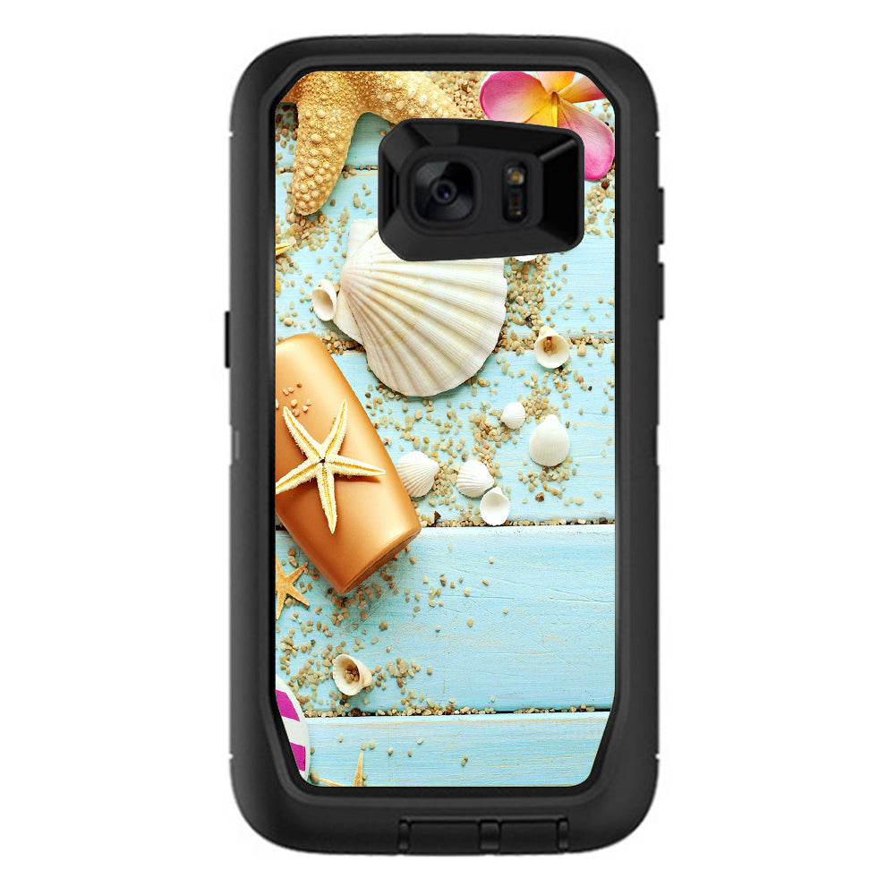  Seashell Otterbox Defender Samsung Galaxy S7 Edge Skin