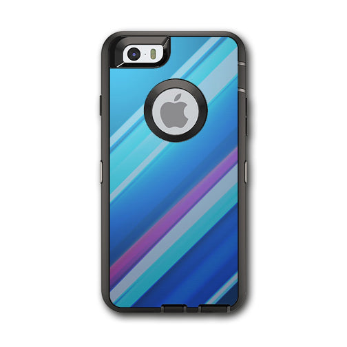  Blue Lines Otterbox Defender iPhone 6 Skin