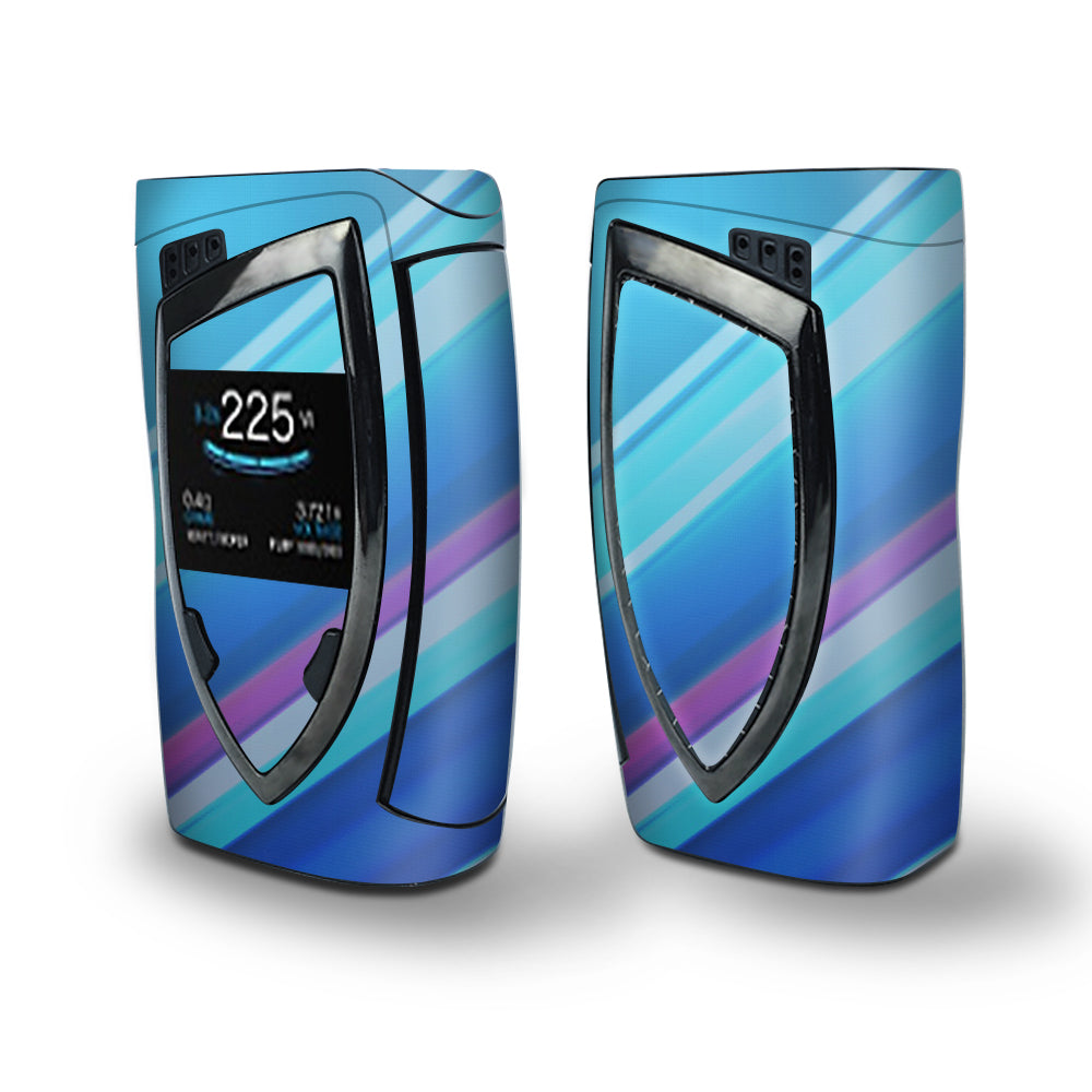 Skin Decal Vinyl Wrap for Smok Devilkin Kit 225w Vape (includes TFV12 Prince Tank Skins) skins cover/ blue lines