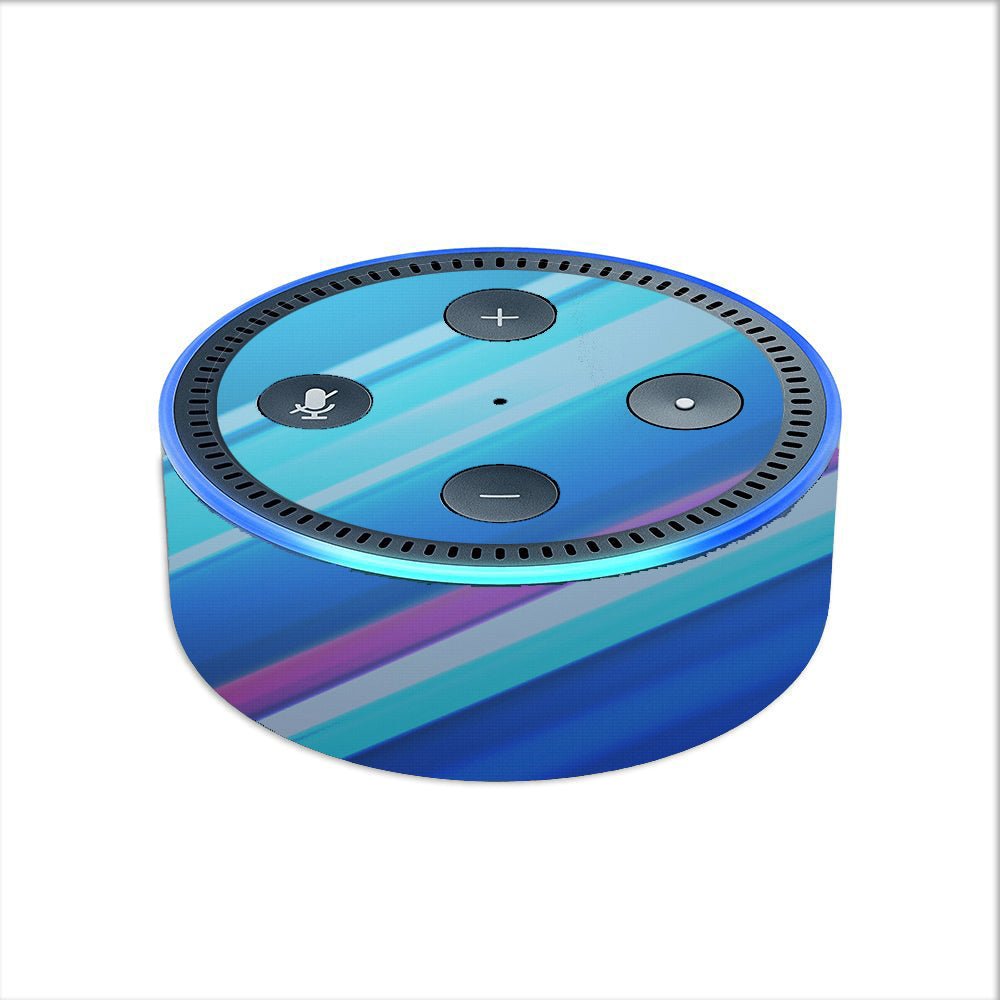  Blue Lines Amazon Echo Dot 2nd Gen Skin
