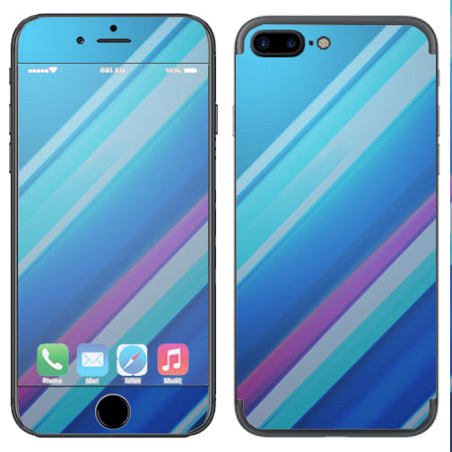  Blue Lines Apple  iPhone 7+ Plus / iPhone 8+ Plus Skin