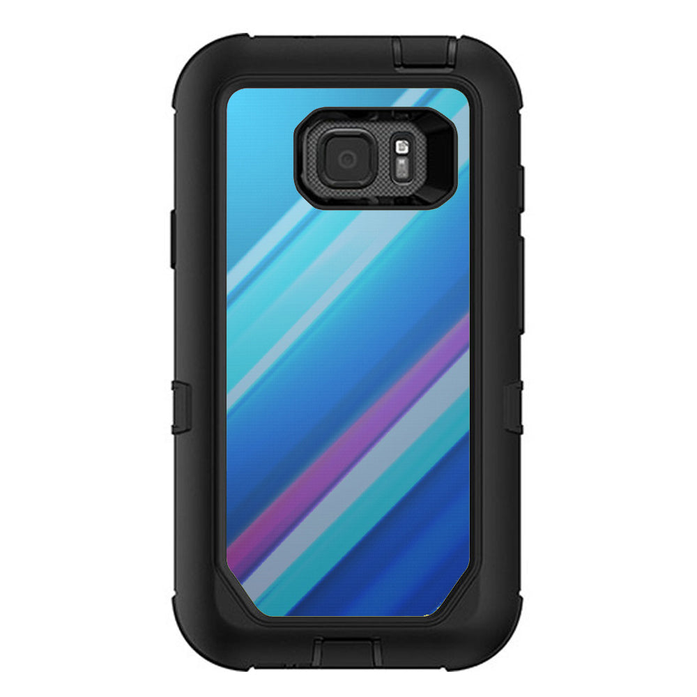  Blue Lines Otterbox Defender Samsung Galaxy S7 Active Skin