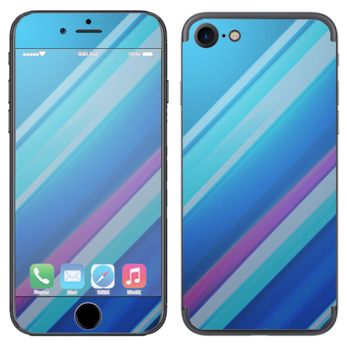  Blue Lines Apple iPhone 7 or iPhone 8 Skin