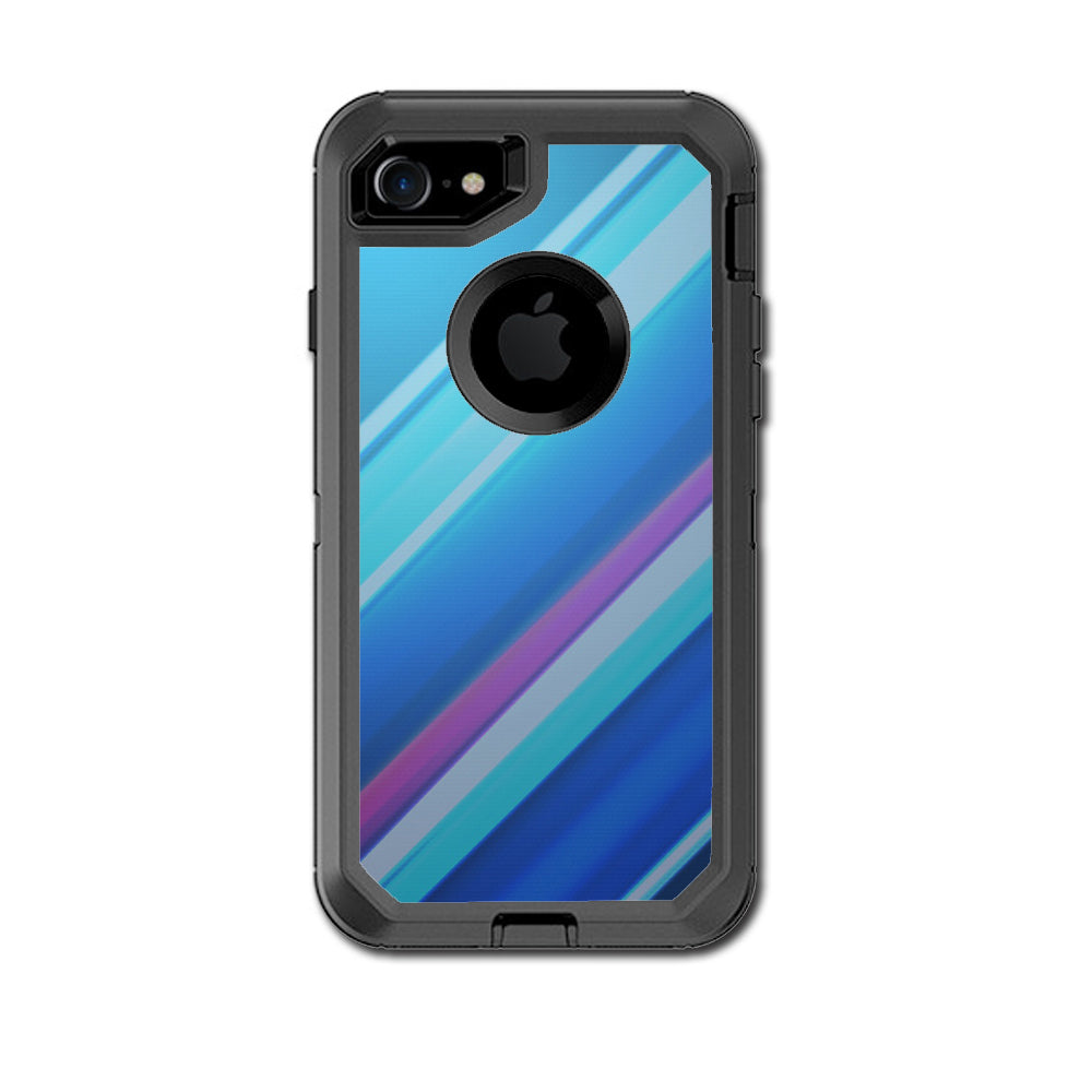  Blue Lines Otterbox Defender iPhone 7 or iPhone 8 Skin