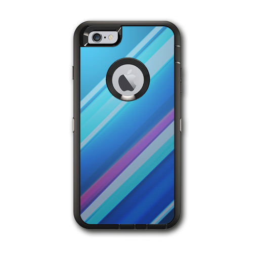  Blue Lines Otterbox Defender iPhone 6 PLUS Skin