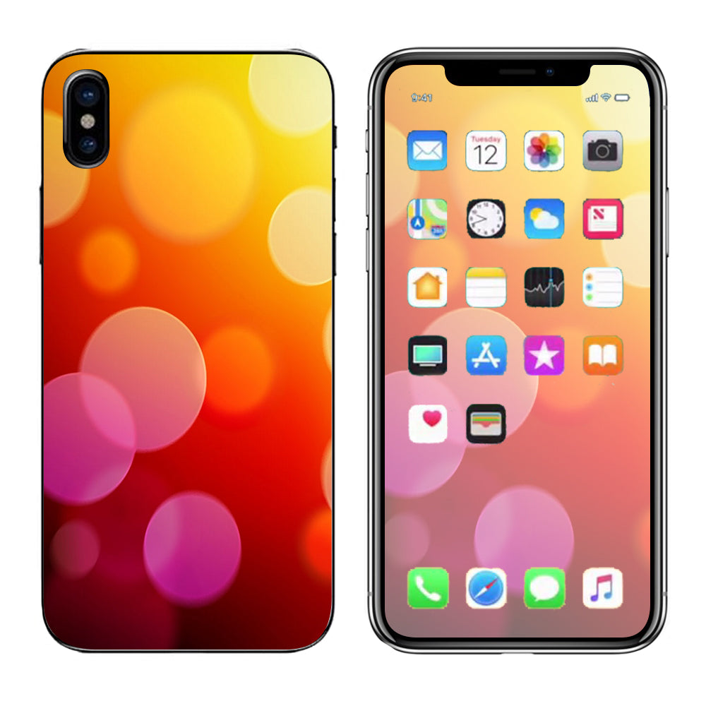  Bokeh Circles Apple iPhone X Skin