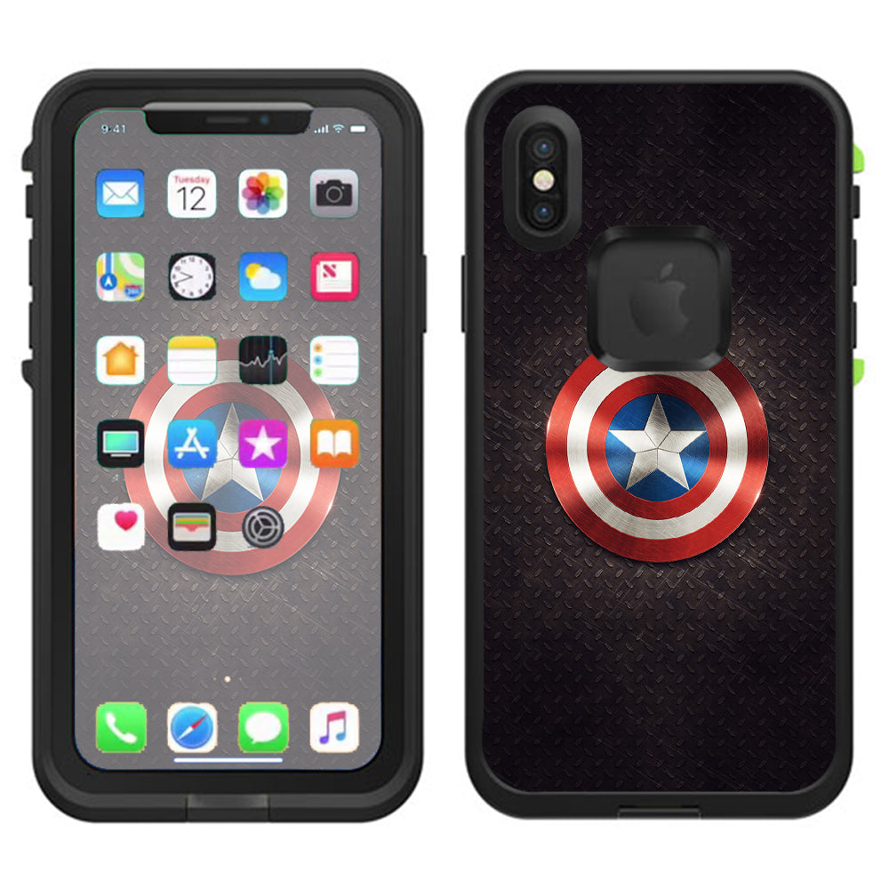  Capt. Amer. Lifeproof Fre Case iPhone X Skin