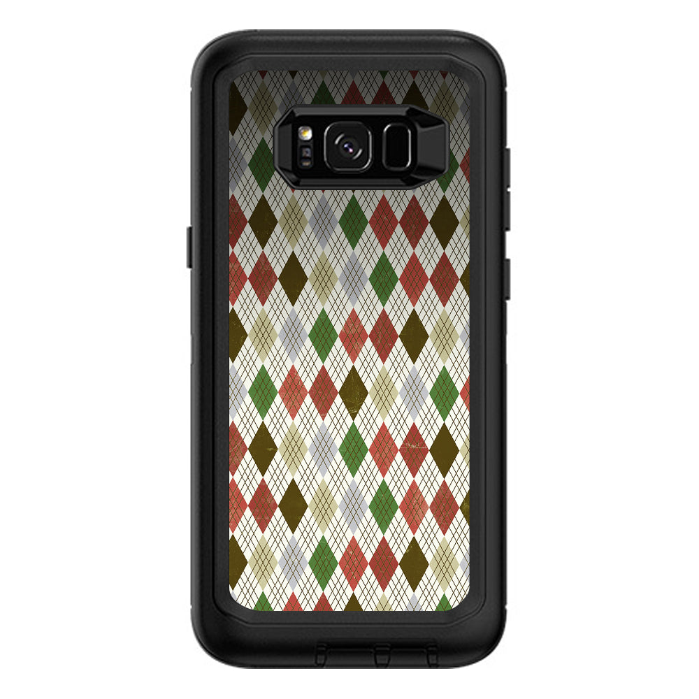  Argyle2 Otterbox Defender Samsung Galaxy S8 Plus Skin