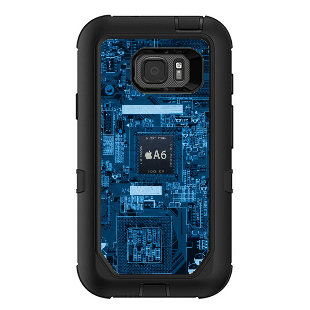  Circuit2 Blue Otterbox Defender Samsung Galaxy S7 Active Skin