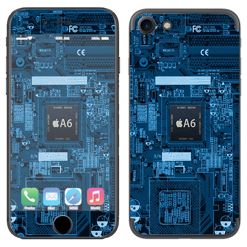  Circuit2 Blue Apple iPhone 7 or iPhone 8 Skin
