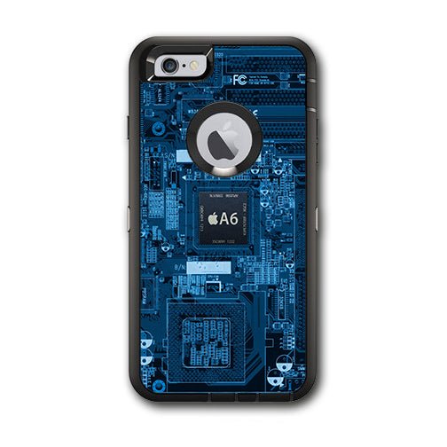  Circuit2 Blue Otterbox Defender iPhone 6 PLUS Skin