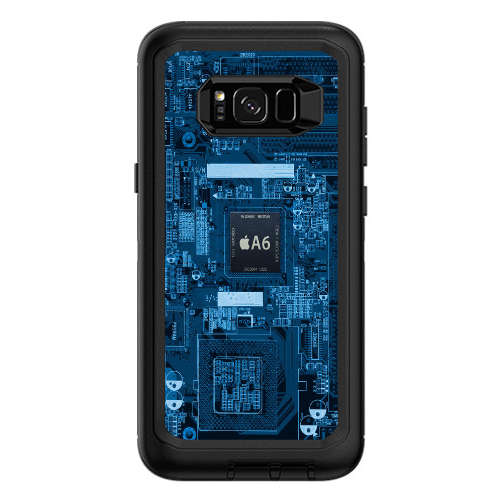  Circuit2 Blue Otterbox Defender Samsung Galaxy S8 Plus Skin
