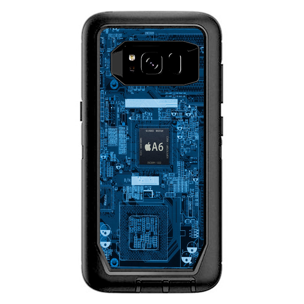  Circuit2 Blue Otterbox Defender Samsung Galaxy S8 Skin