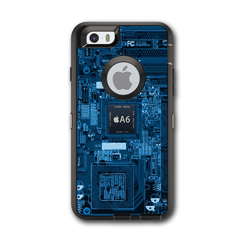  Circuit2 Blue Otterbox Defender iPhone 6 Skin