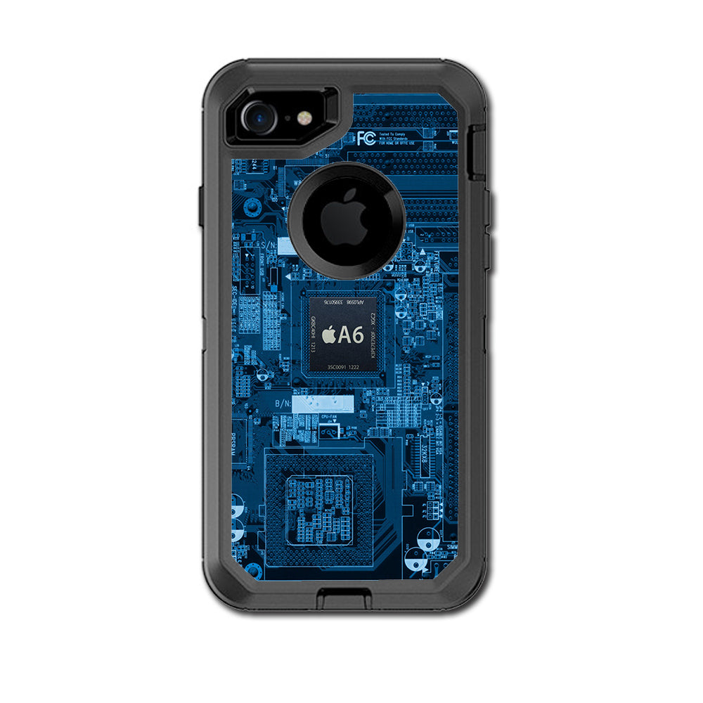  Circuit2 Blue Otterbox Defender iPhone 7 or iPhone 8 Skin