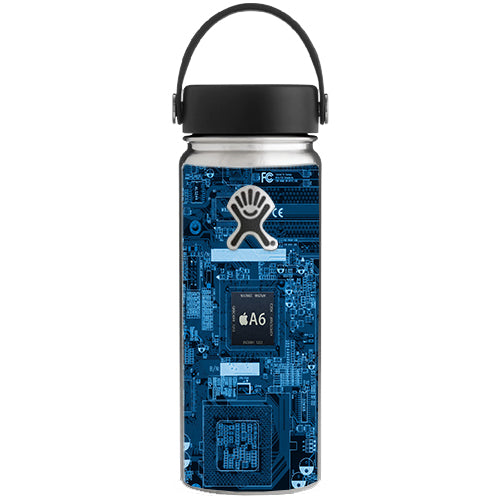  Circuit2 Blue Hydroflask 18oz Wide Mouth Skin